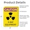 Signmission Radiation & Laser Sign, 5 in H x 3.5 in W, Vinyl Decal, Rectangle OS-2PACK-CR-D-35-V-10281 - alternate 2